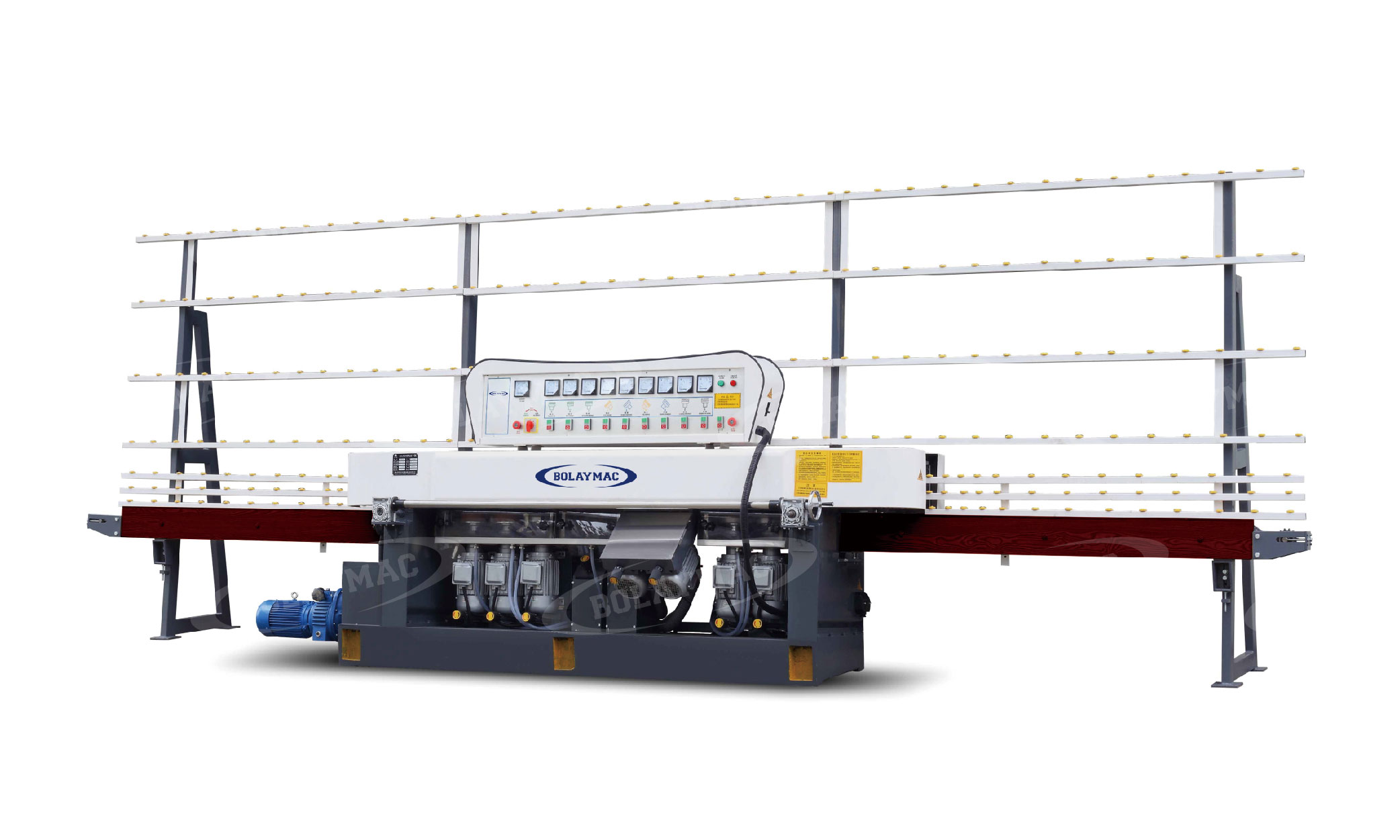 Glass straight-line edging machine